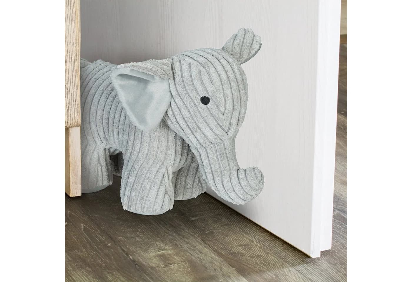 RELAXDAYS Türstopper Elefant Grau Stoff