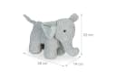 RELAXDAYS Türstopper Elefant Grau Stoff Bild 4