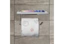 relaxdays Toilettenpapierhalter mit Ablage Silber Bild 3