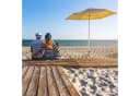 relaxdays Schirmhalter Rasendorn Grau für Sonnenschirm Bild 3
