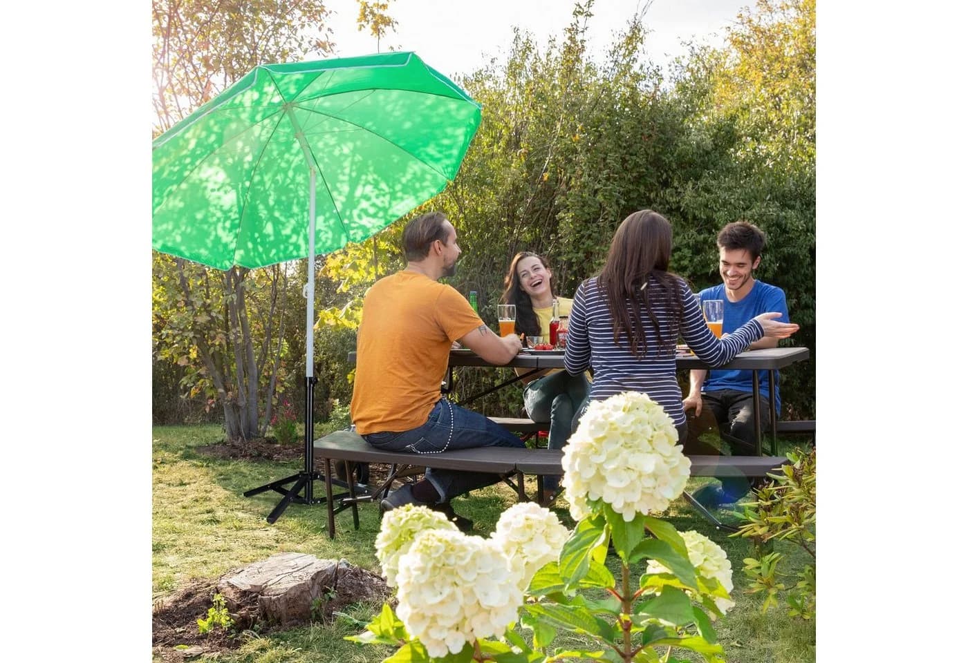 RELAXDAYS Sonnenschirmständer Klappbar Schwarz - Bild 3