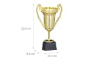 relaxdays Pokale 3er Set Gold Silber Bronze Kunststoff Bild 4