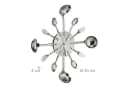 relaxdays Wanduhr Besteck Silber - Originelle Küchenuhr mit Gabel und Messer Bild 4