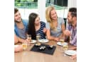 relaxdays Servierplatte Schieferplatte rechteckig 6er Set Grau Bild 3