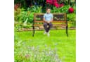 relaxdays Kinder Gartenbank mit Tier-Motiv Natur Bild 1