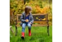 relaxdays Kinder Gartenbank mit Tier-Motiv Natur Bild 3