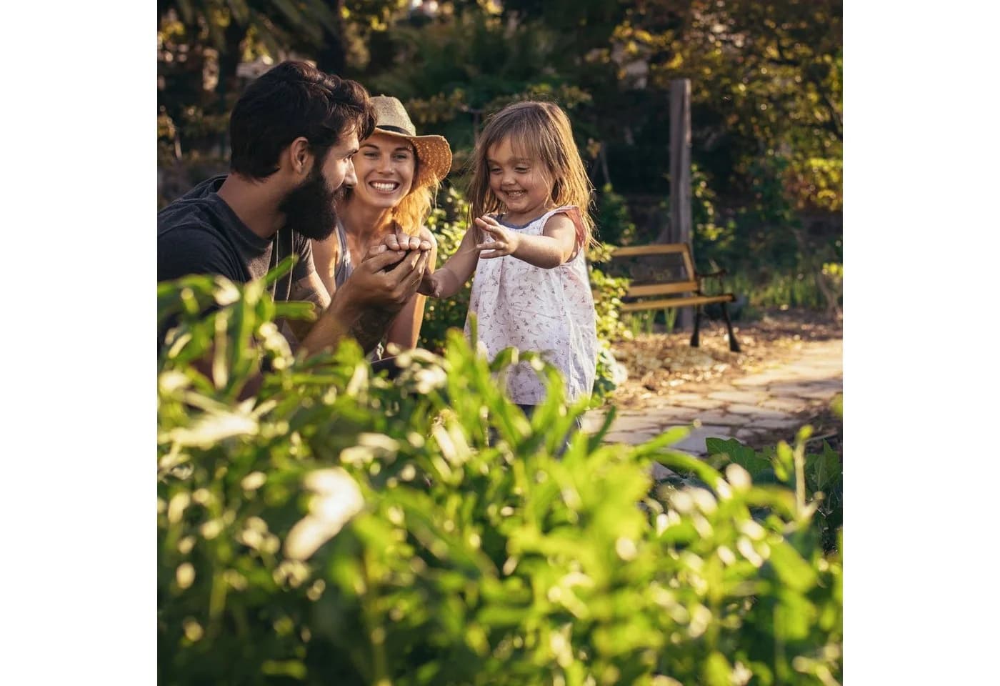relaxdays Kinder Gartenbank mit Tier-Motiv Natur - Bild 5