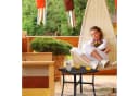 relaxdays Gartentisch Schwarz Quadratisch Pulverbeschichteter Stahl Bild 3