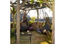 relaxdays Gartentisch Rechteckig Schwarz Bild 3