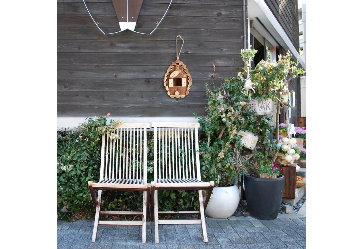 RELAXDAYS Mini Vogelhaus Holz Natur Unbehandelt - Bild 5