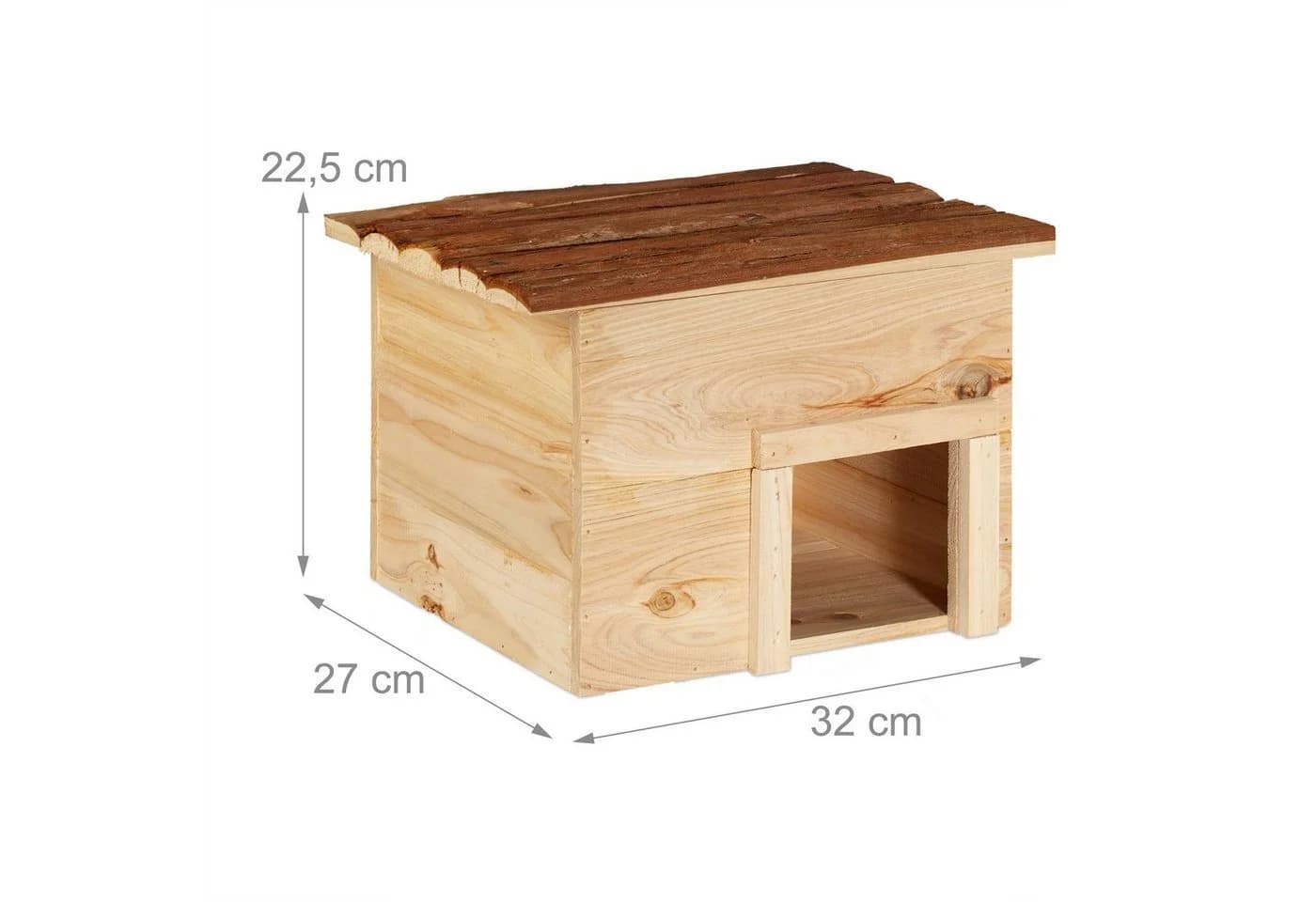 relaxdays Igelhaus aus Holz Natur - Bild 4