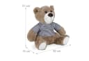 relaxdays Türstopper Teddybär Braun Polyester Bild 4