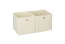 relaxdays Aufbewahrungsbox 6er Set Beige Stoff Bild 2