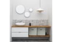 relaxdays Aufbewahrungsbox 4er Set Stoff Grau Faltbar Bild 1
