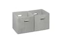 relaxdays Aufbewahrungsbox 4er Set Stoff Grau Faltbar Bild 2