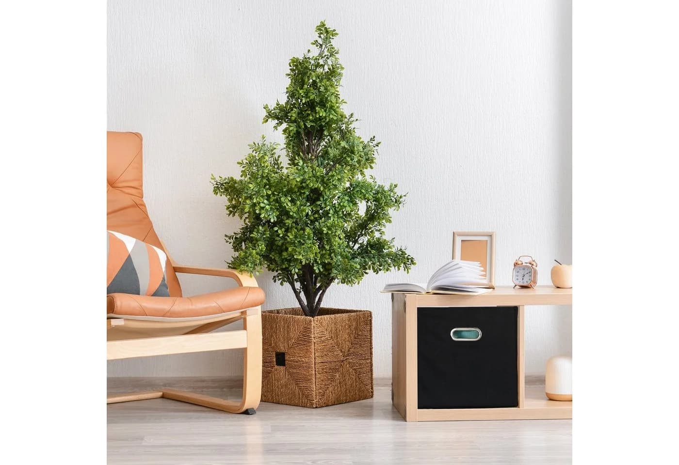 relaxdays Aufbewahrungsbox 4er Set Stoff Grau Faltbar - Bild 5