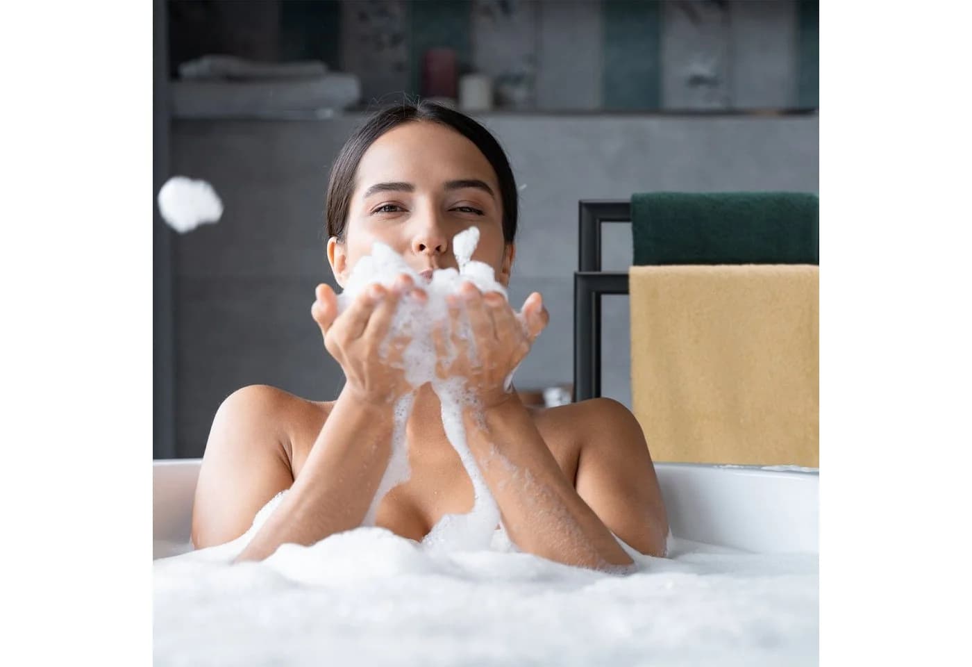 relaxdays Handtuchständer Schwarz Freistehend Stahl - Bild 3
