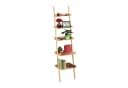 relaxdays Leiterregal Bambus 5-stufig Natur Bild 2