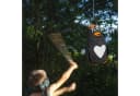 relaxdays Pinata Pingui Schwarz/Weiß/Orange Bild 1
