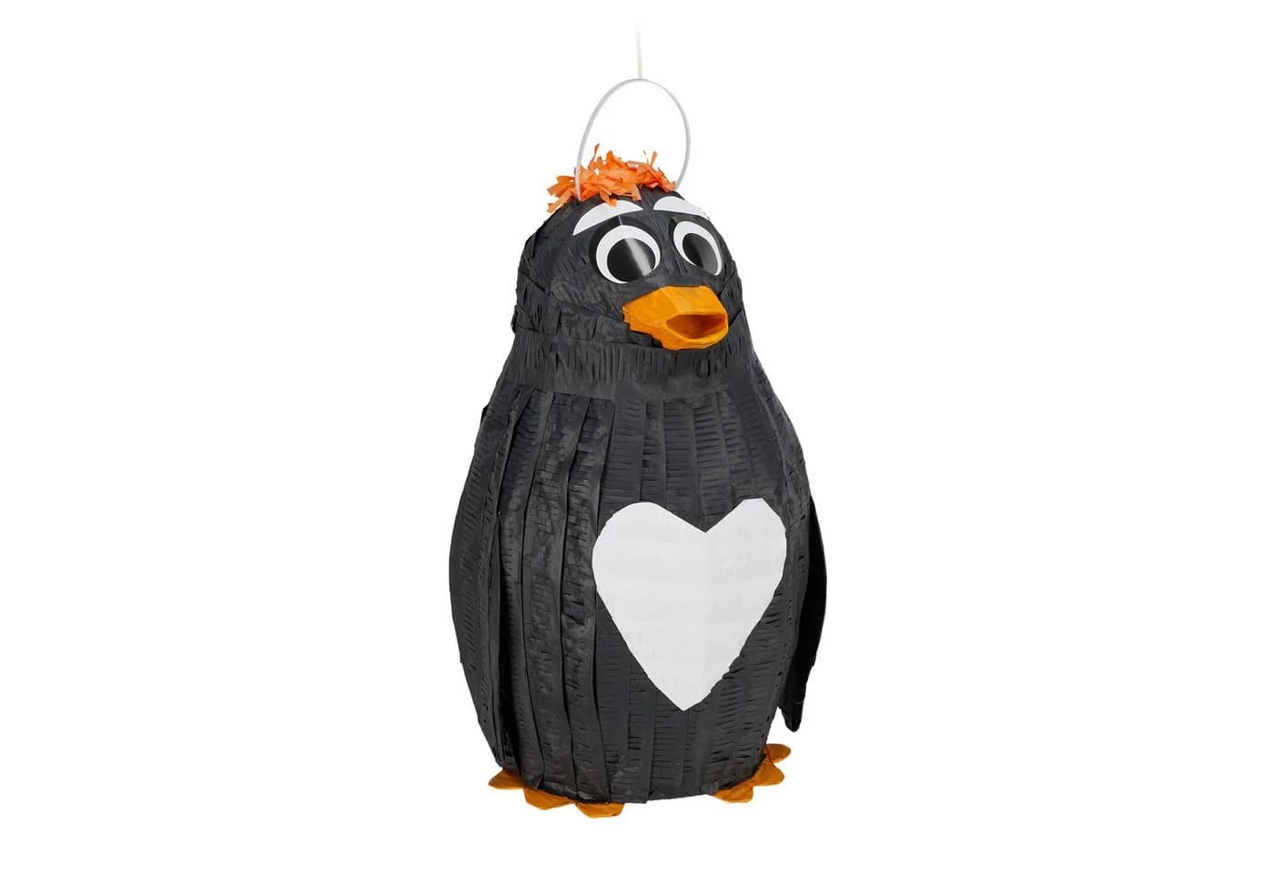 relaxdays Pinata Pingui Schwarz/Weiß/Orange - Bild 2