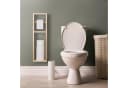 relaxdays Toilettenpapierhalter aus Walnussholz mit Ersatzrollenhalter Bild 1