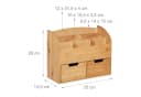 RELAXDAYS Schreibtischaufsatz Organizer mit Schubladen Bambus Natur Bild 4