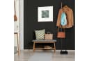 relaxdays Garderobenständer Metall & Holz Schwarz/Braun Bild 1