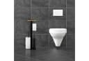 relaxdays WC Garnitur 3in1 mit Ablage Schwarz Bild 1