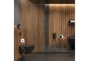 relaxdays WC Garnitur Schwarz Standmodell mit Holz-Optik Bild 3