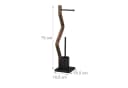 relaxdays WC Garnitur Schwarz Standmodell mit Holz-Optik Bild 4