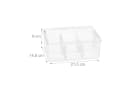 relaxdays Teebox 2er Set transparent mit 6 Fächern Bild 4
