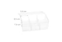 relaxdays Teebox 2er Set transparent mit 6 Fächern Bild 5