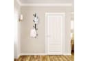relaxdays Wandgarderobe mit 8 Haken Schwarz Stahl Bild 1