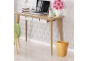 relaxdays Papierkorb Bambus Eckig Braun Bild 5