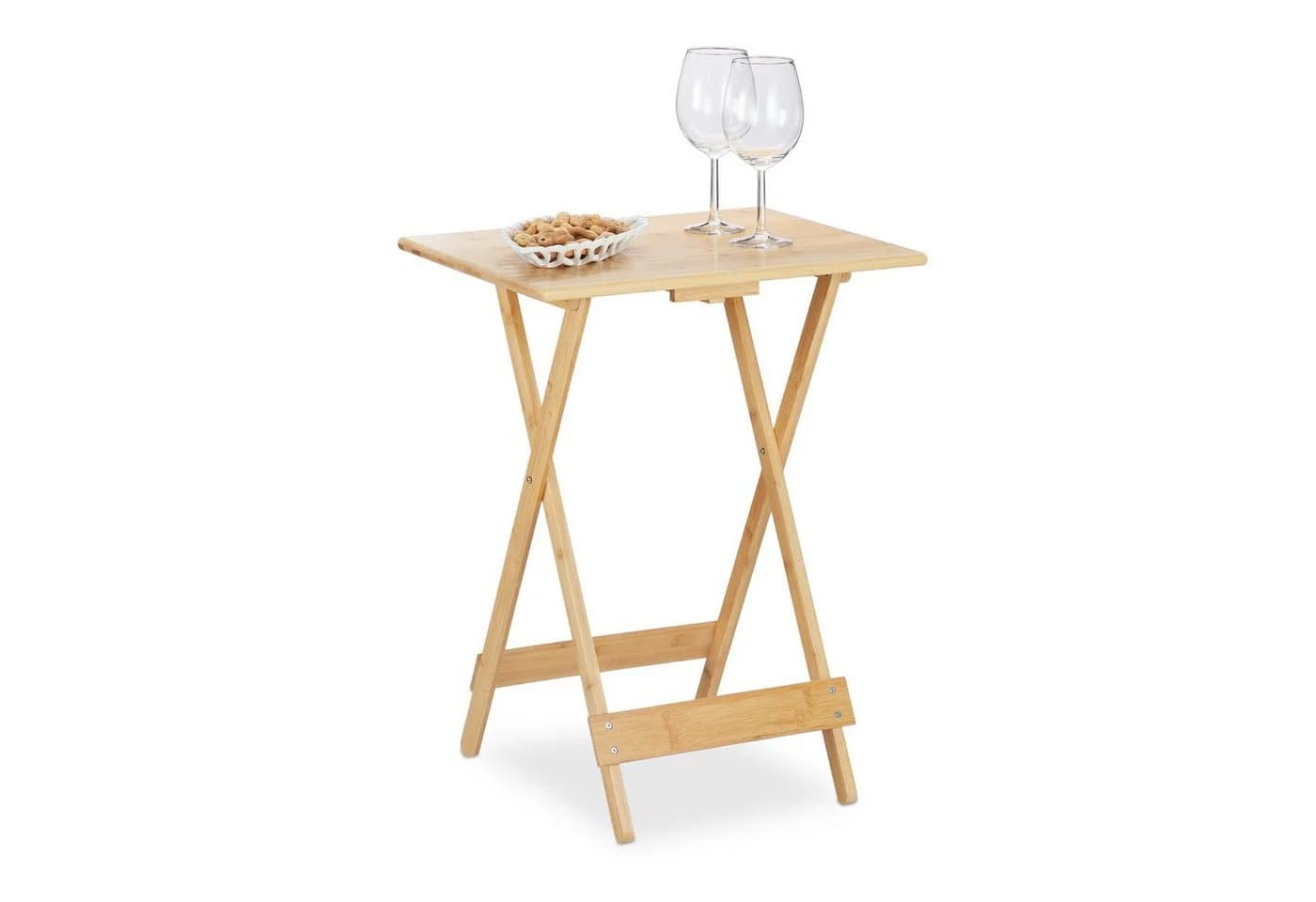 relaxdays Beistelltisch Klapptisch Bambus - Bild 2