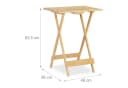 relaxdays Beistelltisch Klapptisch Bambus Bild 4