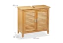 relaxdays Waschbeckenunterschrank Bambus Natur Bild 4