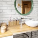 relaxdays Badezimmer-Set Bambus Silber Badaccessoires Bild 5