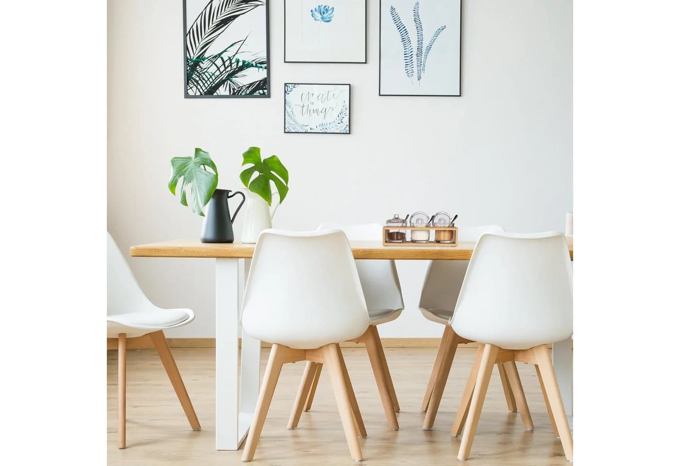 relaxdays Gewürzbehälter 3er Set mit Bambushalter, Glas - Bild 5