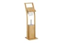 RELAXDAYS Toilettenpapierhalter WC Garnitur Bambus Silber Bild 2