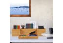 relaxdays Schreibtisch Organizer Set 4-tlg. Bambus Natur Bild 1