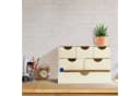 RELAXDAYS Schubladenbox Holz 6 Fächer Natur Bild 1