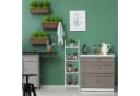 relaxdays Standregal weiß 4 Ebene Leiter Design MDF Bild 1