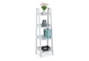 relaxdays Standregal weiß 4 Ebene Leiter Design MDF Bild 2