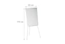 relaxdays Magnettafel Flipchart Whiteboard Weiß-Silber Höhenverstellbar Bild 4