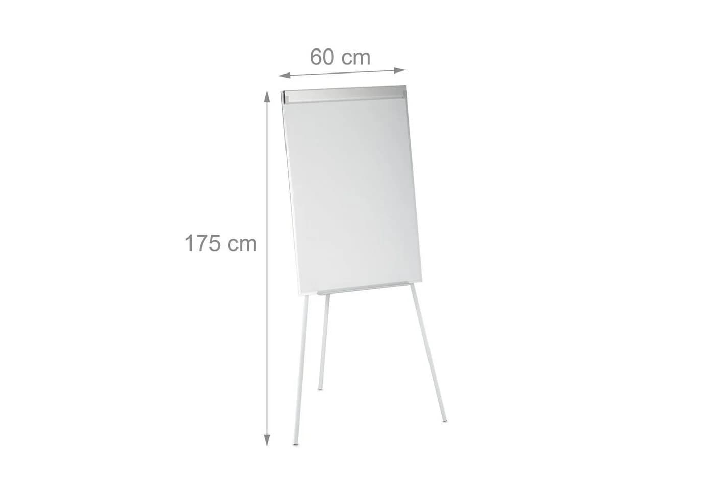 relaxdays Magnettafel Flipchart Whiteboard Weiß-Silber Höhenverstellbar - Bild 4
