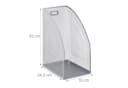 relaxdays Organizer Stehsammler Metall Silber Mesh Bild 4