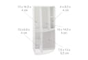 relaxdays Schreibtisch Organizer Weiß Mesh Design Bild 5