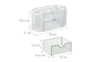 relaxdays Schreibtisch Organizer Stiftehalter Weiß Stahl Mesh Design Bild 4