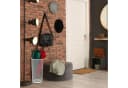 relaxdays Regenschirmhalter Weiß Stahl Metallgitter Bild 1